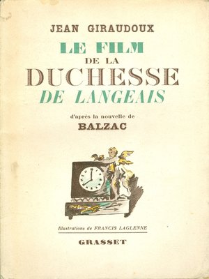 cover image of Le film de la Duchesse de Langeais